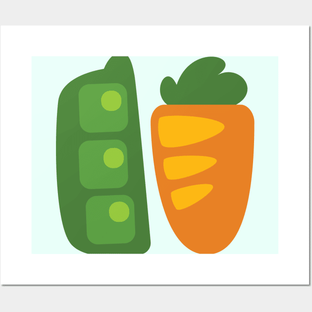 Peas n' Carrots Wall Art by CozyKutie